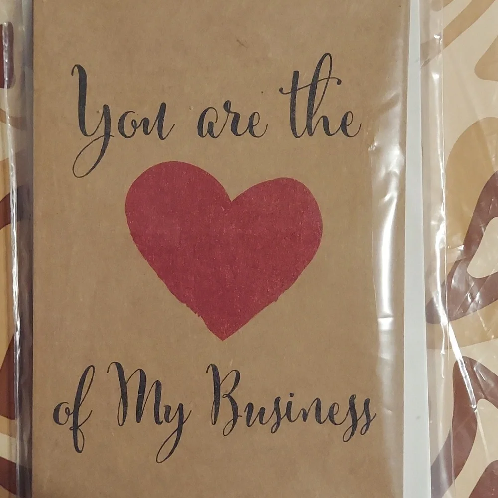 90 pc set HEART Poly Mailer Bundle: 30 10x13, 30 4x6 TY Cards & 30 lg Stickers